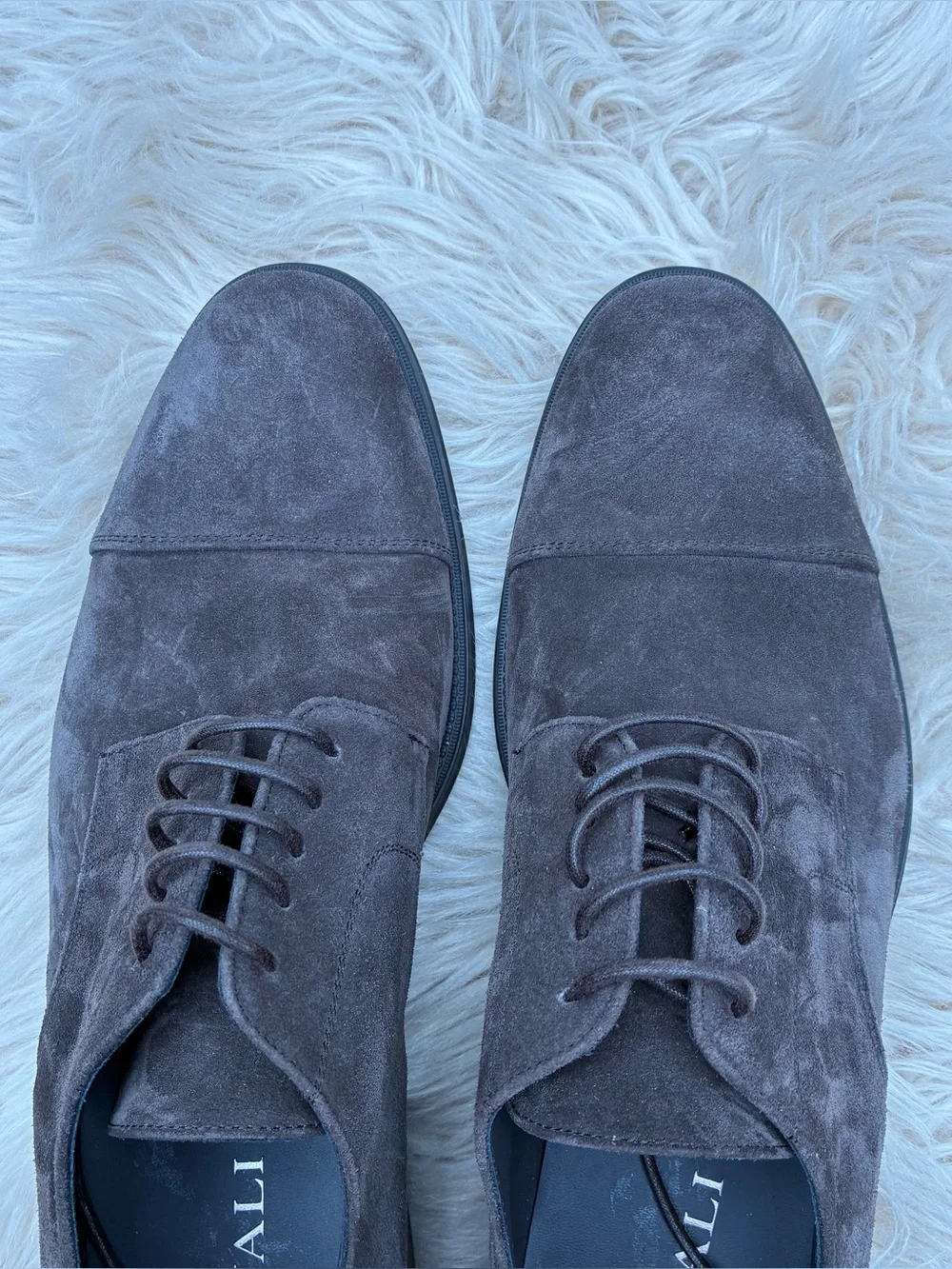 Canali NWOT Suede Cap Toe Derbies Sz 44, 11 US